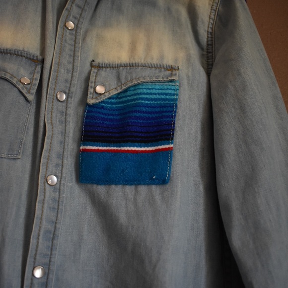 Free People Artisan De Luxe chambray  SZ XS - Picture 3 of 6